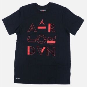 Jordan Black Tee with Red Graphic
